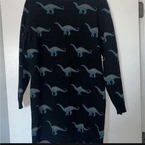 Dinosaur sweater dress
